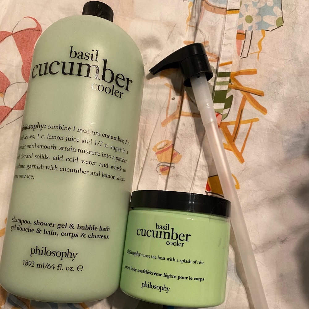 Philosophy BasilCucumber body wash/shampoo soufflé